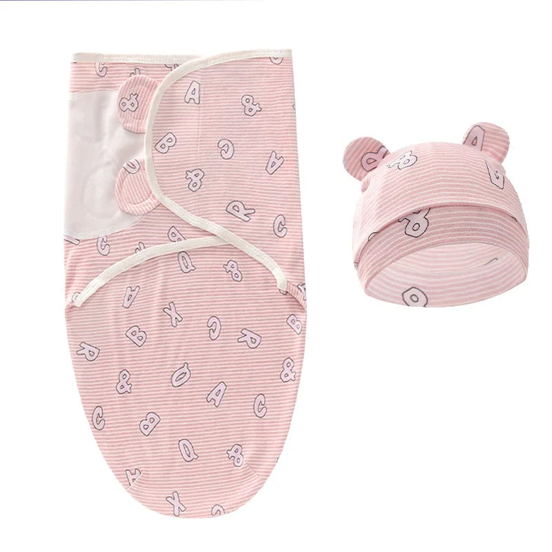 100% Cotton Baby Sleeping Bag for Newborn Extract Envelope Swaddle Cocoon Baby Blanket Swaddling Wrap Sleepsack for Baby Girl