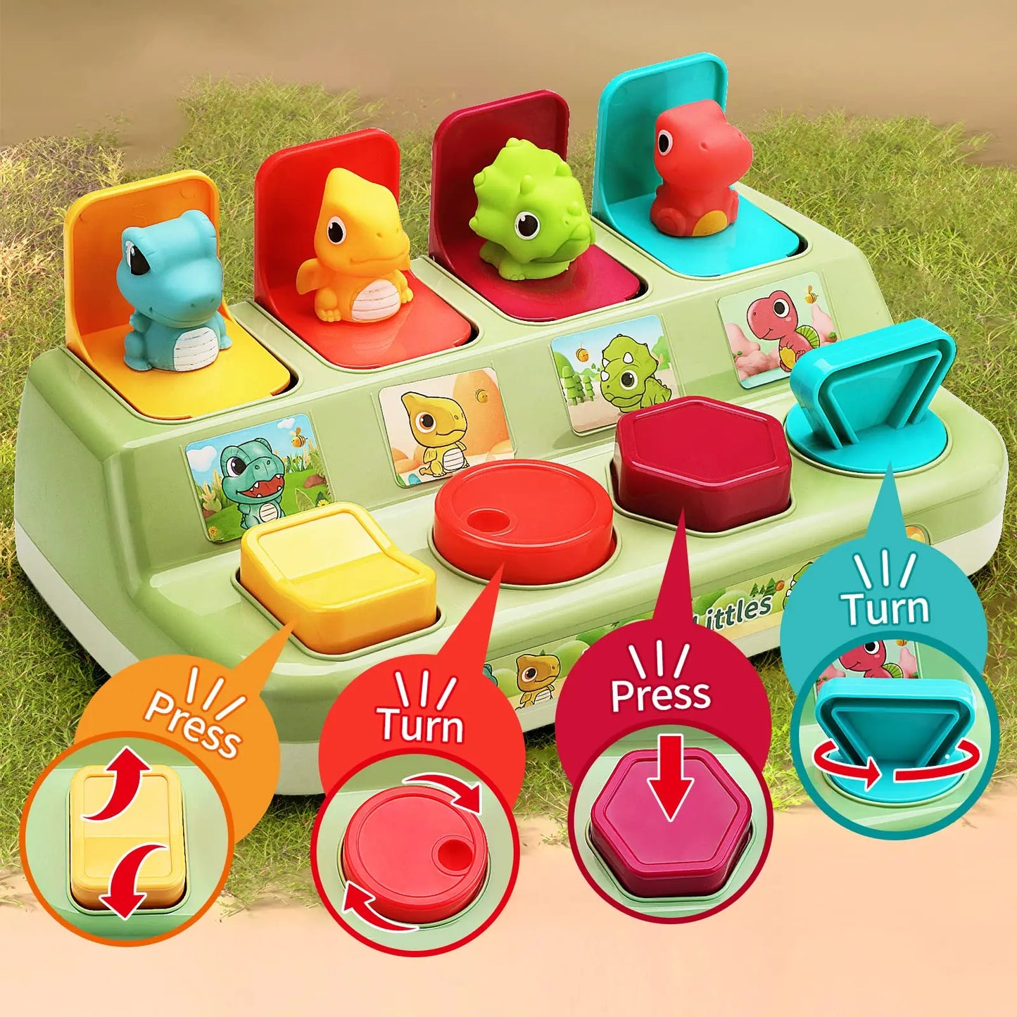 Interactive Activity Pop up Toy for Babies Cause and Effect Toy Baby Development Games Montessori Educational Learning Toys