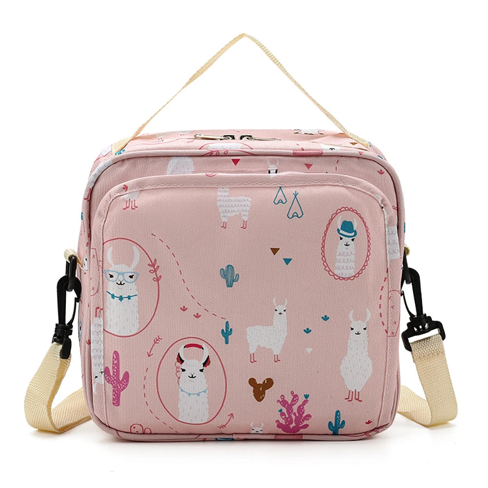 Baby Diaper Bags Portable Handbag Reusable Waterproof Wet/Dry Cloth Mommy Shoulder Bag Baby Bottles Nappy Storage for Carrying