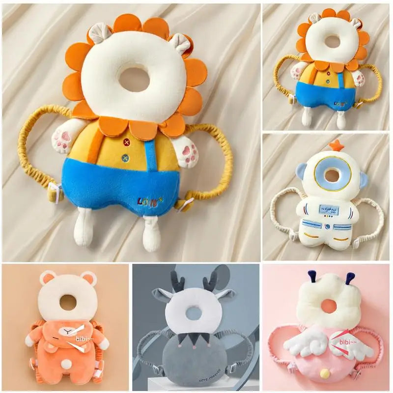 Baby Head Protector Safety Pad Cushion Cartoon anti Fall Back Pillow Headrest Newborn Infant Toddler Baby Protection Backpack