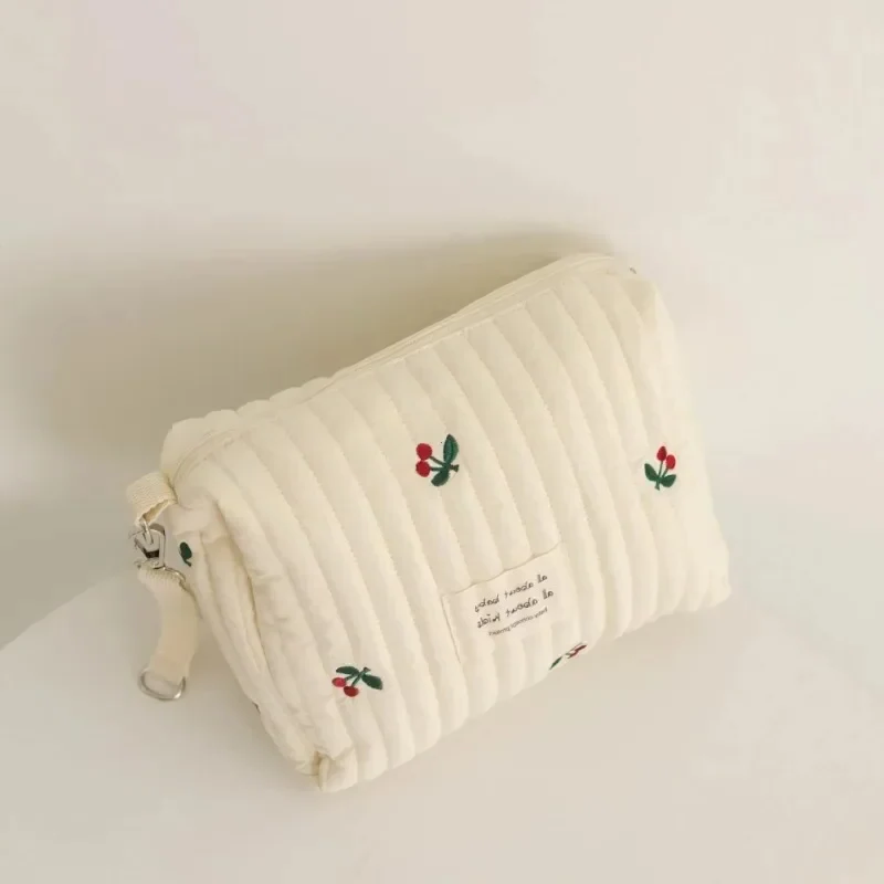 Portable Stroller Nappy Bag Quilted Baby Diaper Caddy Organizer Embroidered Mommy Bags Babies Accessories Changing Bag Storage