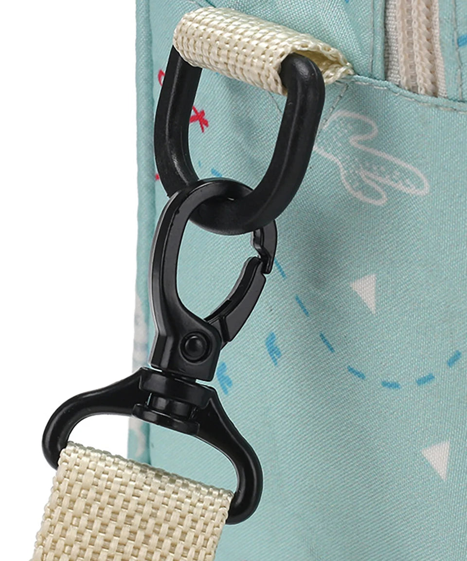 Baby Diaper Bags Portable Handbag Reusable Waterproof Wet/Dry Cloth Mommy Shoulder Bag Baby Bottles Nappy Storage for Carrying