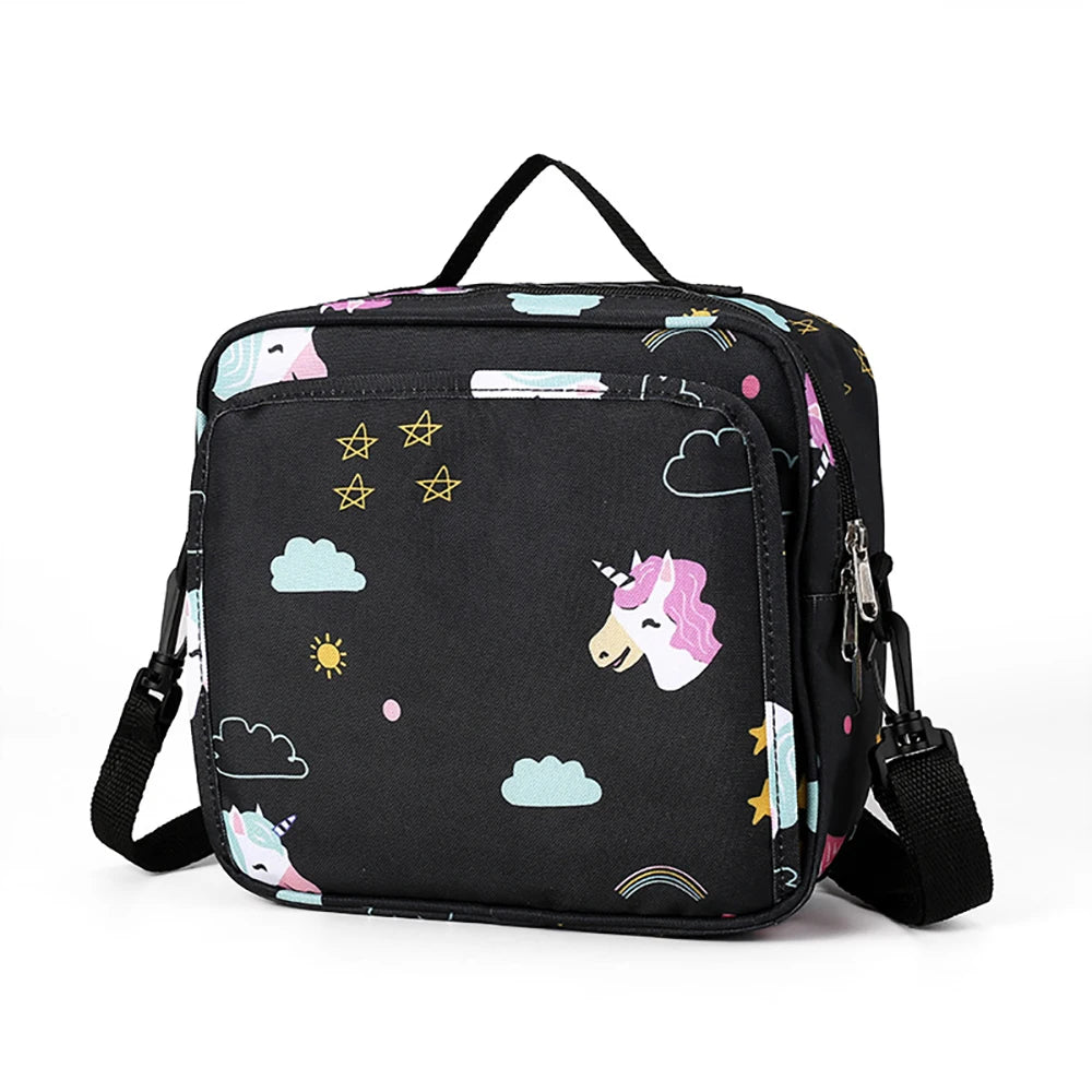 Baby Diaper Bags Portable Handbag Reusable Waterproof Wet/Dry Cloth Mommy Shoulder Bag Baby Bottles Nappy Storage for Carrying